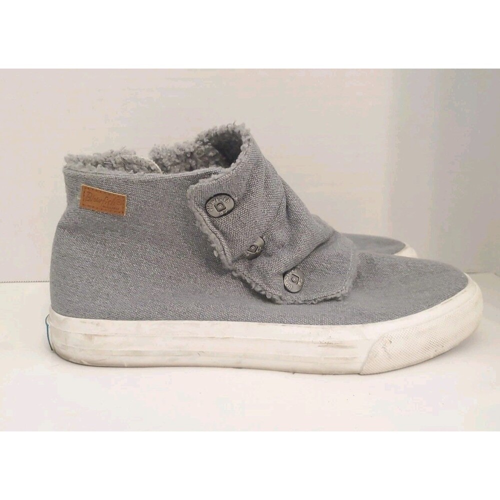 Blowfish Malibu Mabbit Zip Up High Top Sneaker Women's 8 M Gray